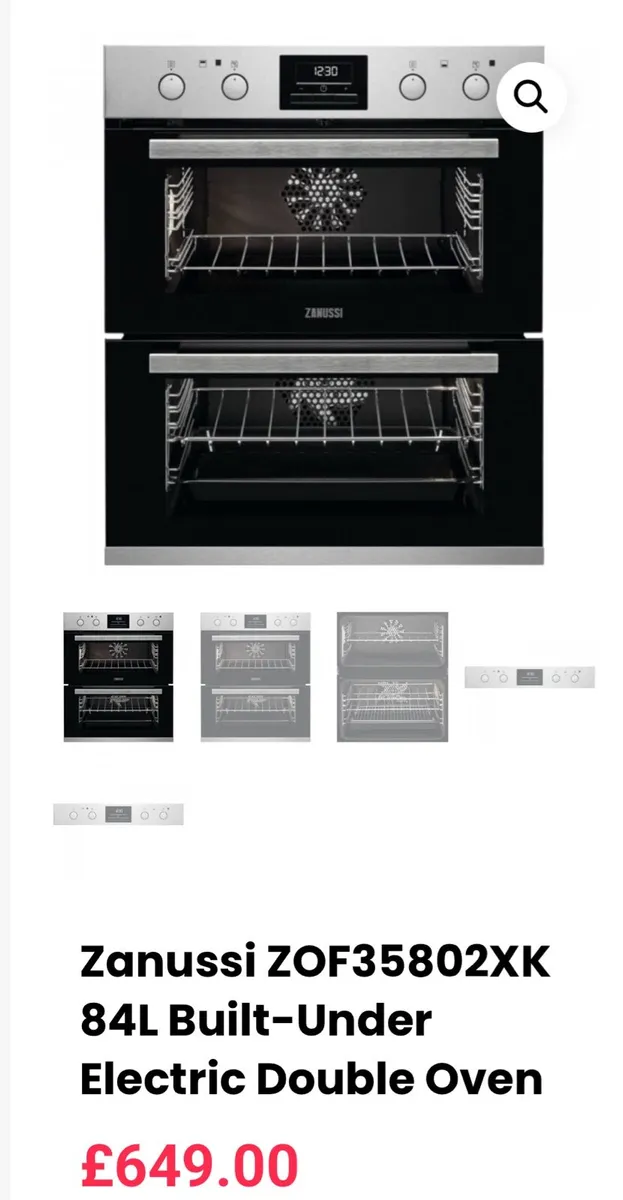 ZANUSSI DOUBLE OVEN - Image 1