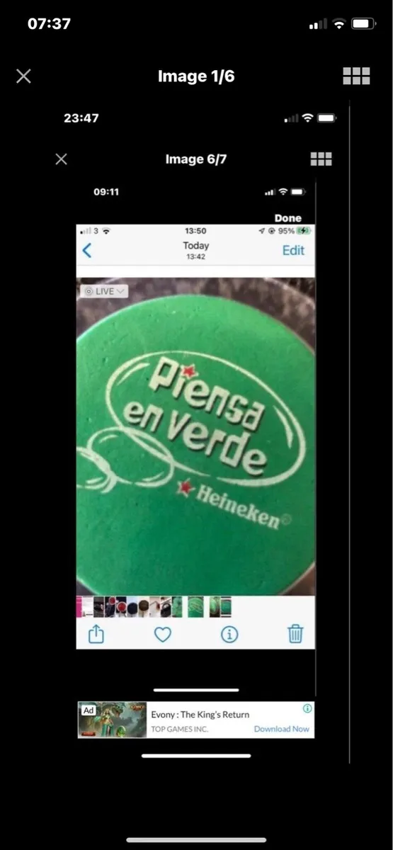 Think Green Heineken  Coasters (6) - Image 2