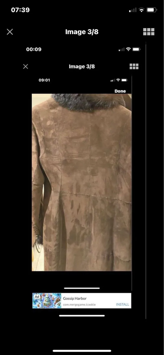 Andrew Mark Sherling Lamb Suede coat - Image 3