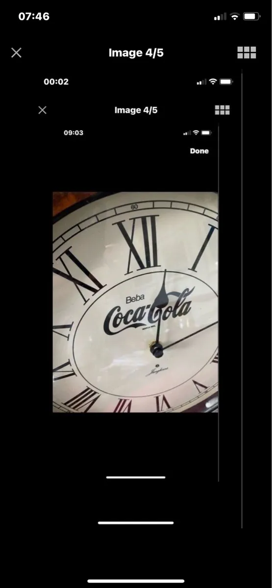 Art Deco Style Coca  Cola clock - Image 2