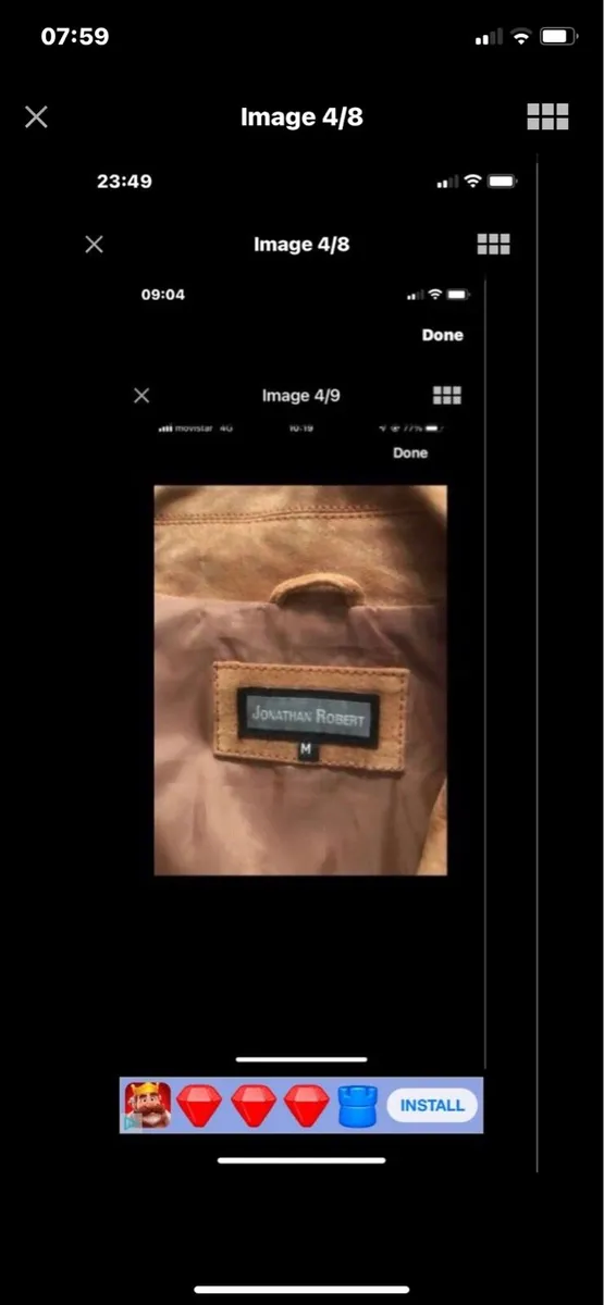 Suede 3/4 length jacket - Image 3