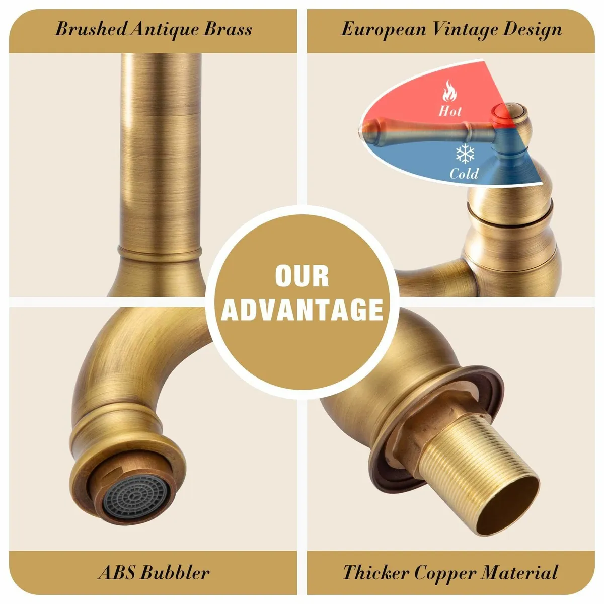 Bathroom Sink Taps 360degreesRotable Basin Mixer - Image 4