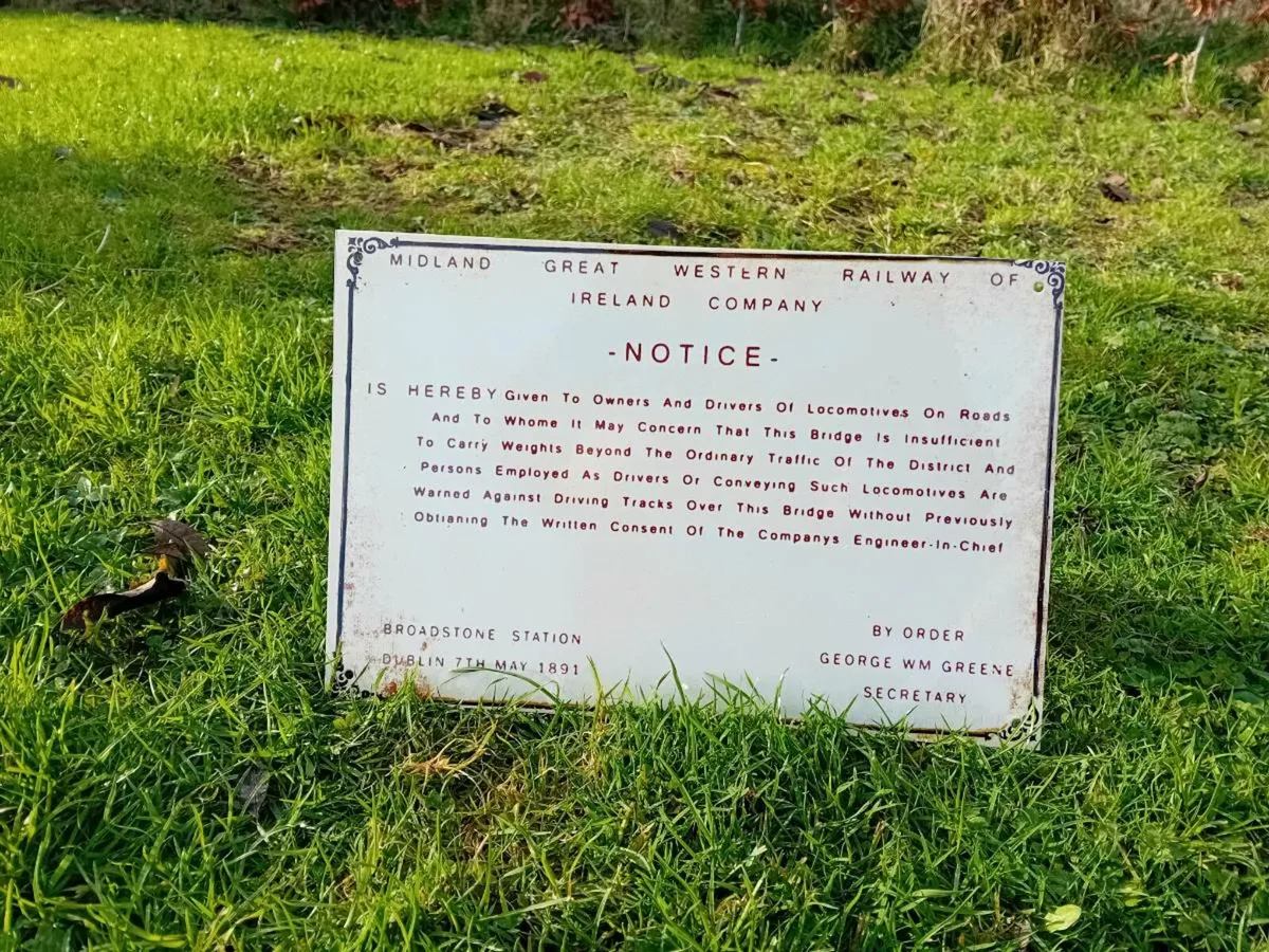Railway Warning Notice Sign - Image 1