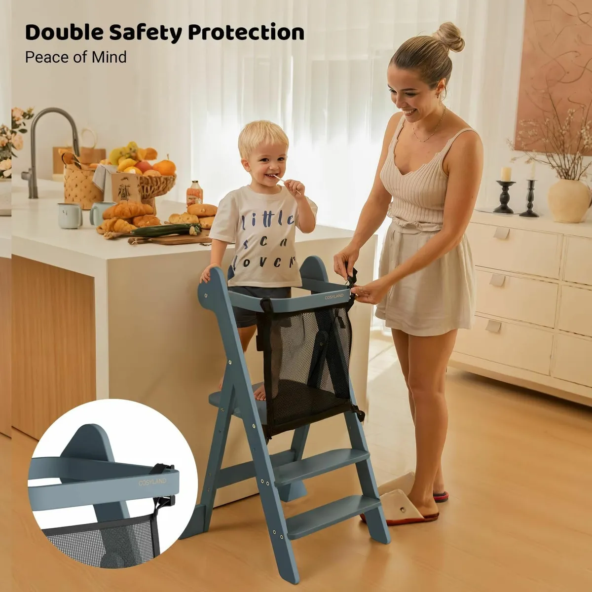 Foldable Toddler Step Stool for Kitchen - IF - Image 3