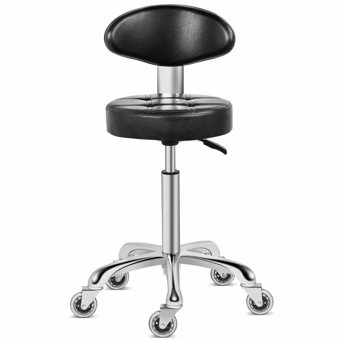 Rolling Stool Chair with Smooth-rolling Dual-wheel - Image 1