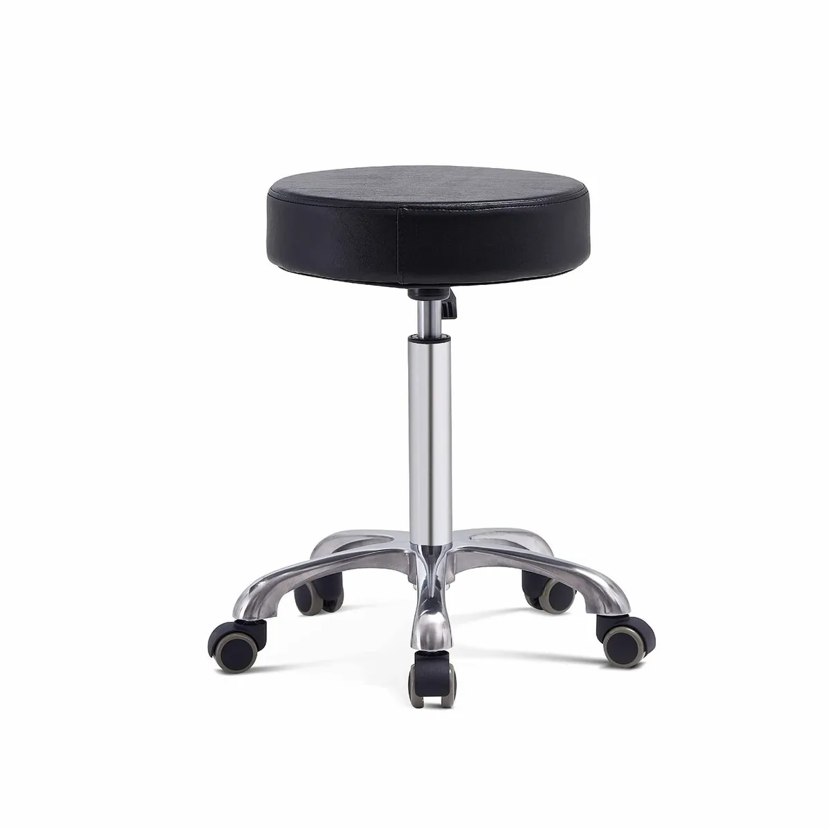 Adjustable Rolling Stool Chair with Wheels for - Image 1