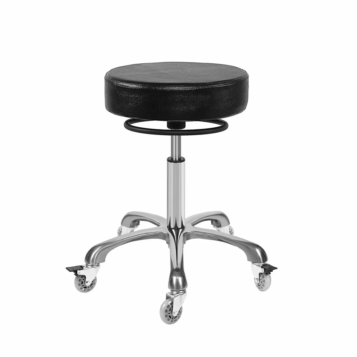 Salon Rolling Stools with Locking Caster Wheels - - Image 1