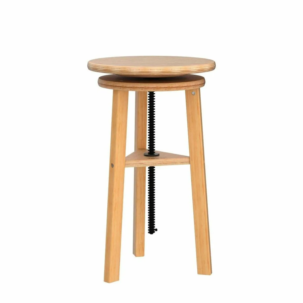 Wooden Drafting Stool 19-26 Adjustable Height - Image 4