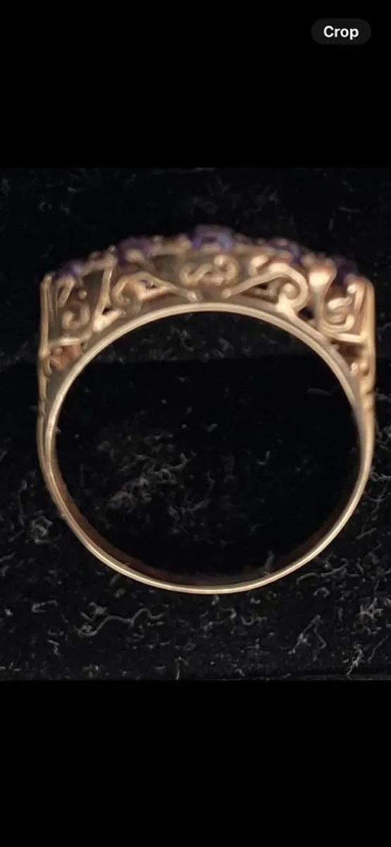 9 ct gold beautiful Amethyst ring - Image 4