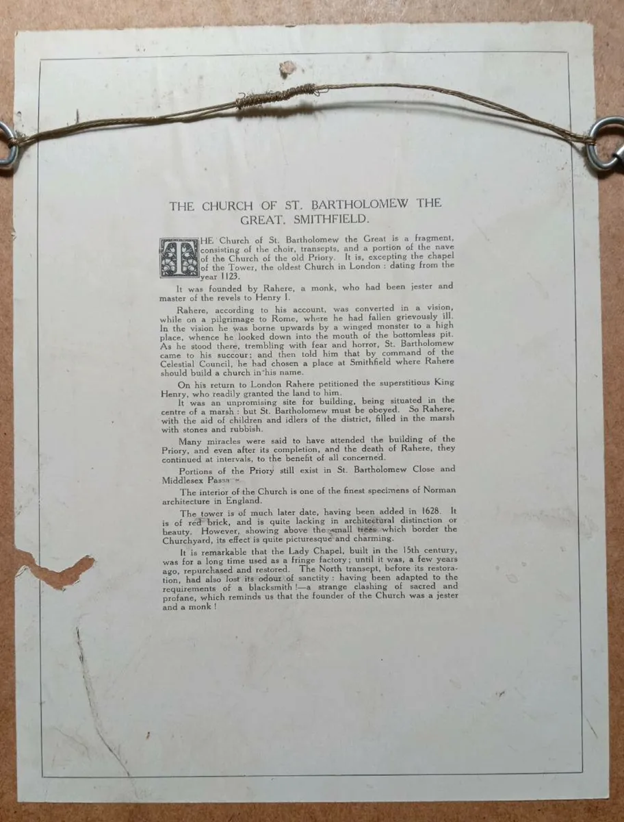 Entrance to St Bartholomew Close Smithfield Print - Image 2