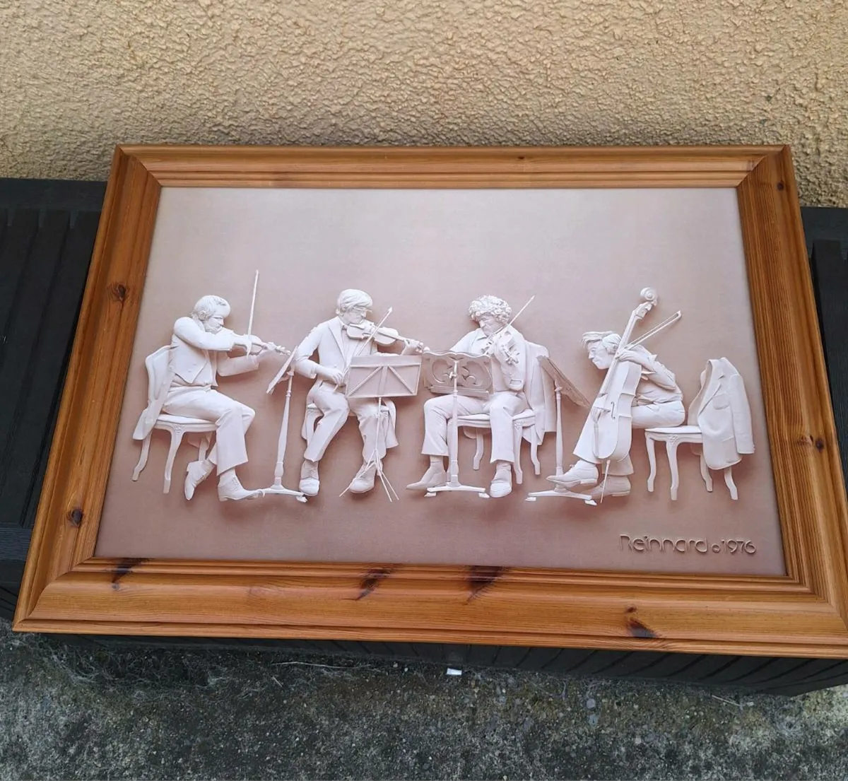 Vintage Siegbert Reinhard framed print - Image 1