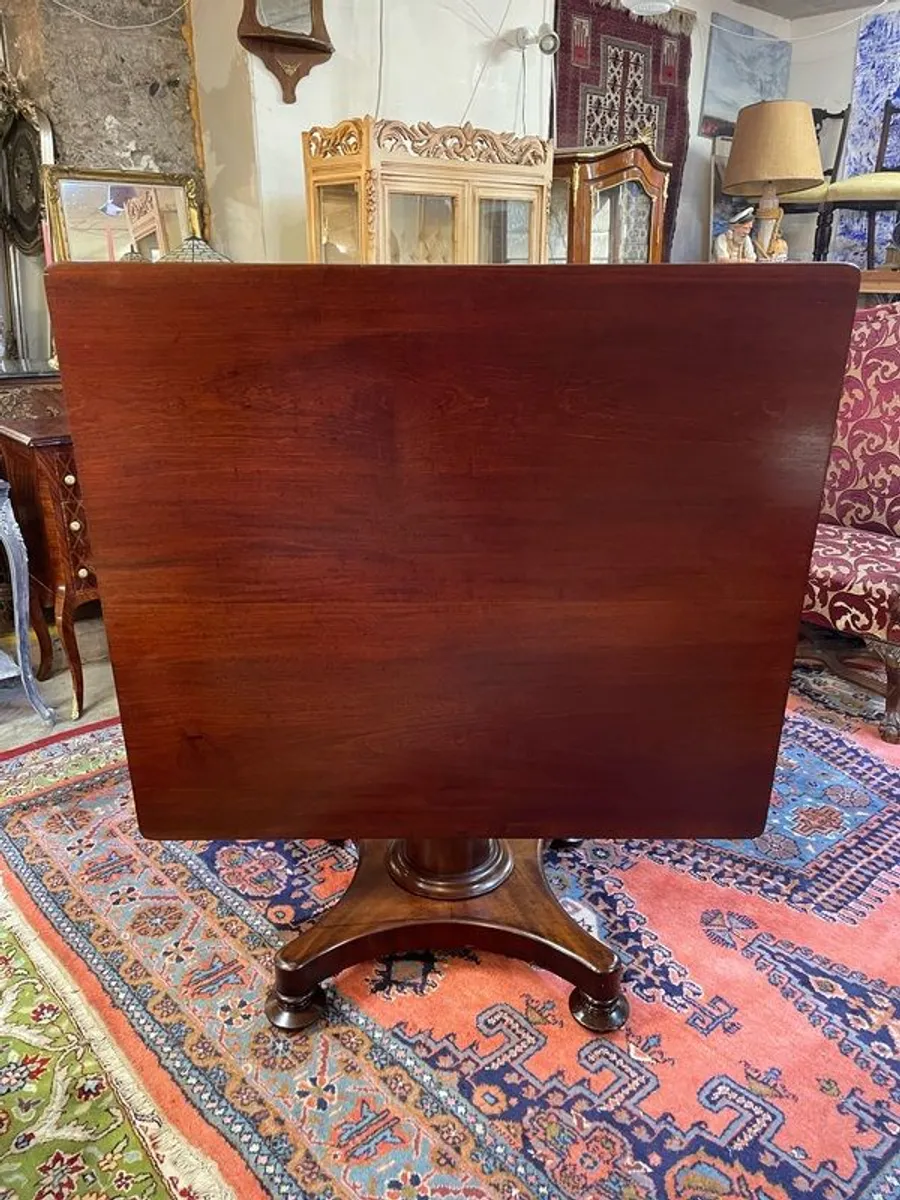 SALE ! Was 550 Now 450 !! English 19th Century Mahogany Tilt-Top Table - Image 4