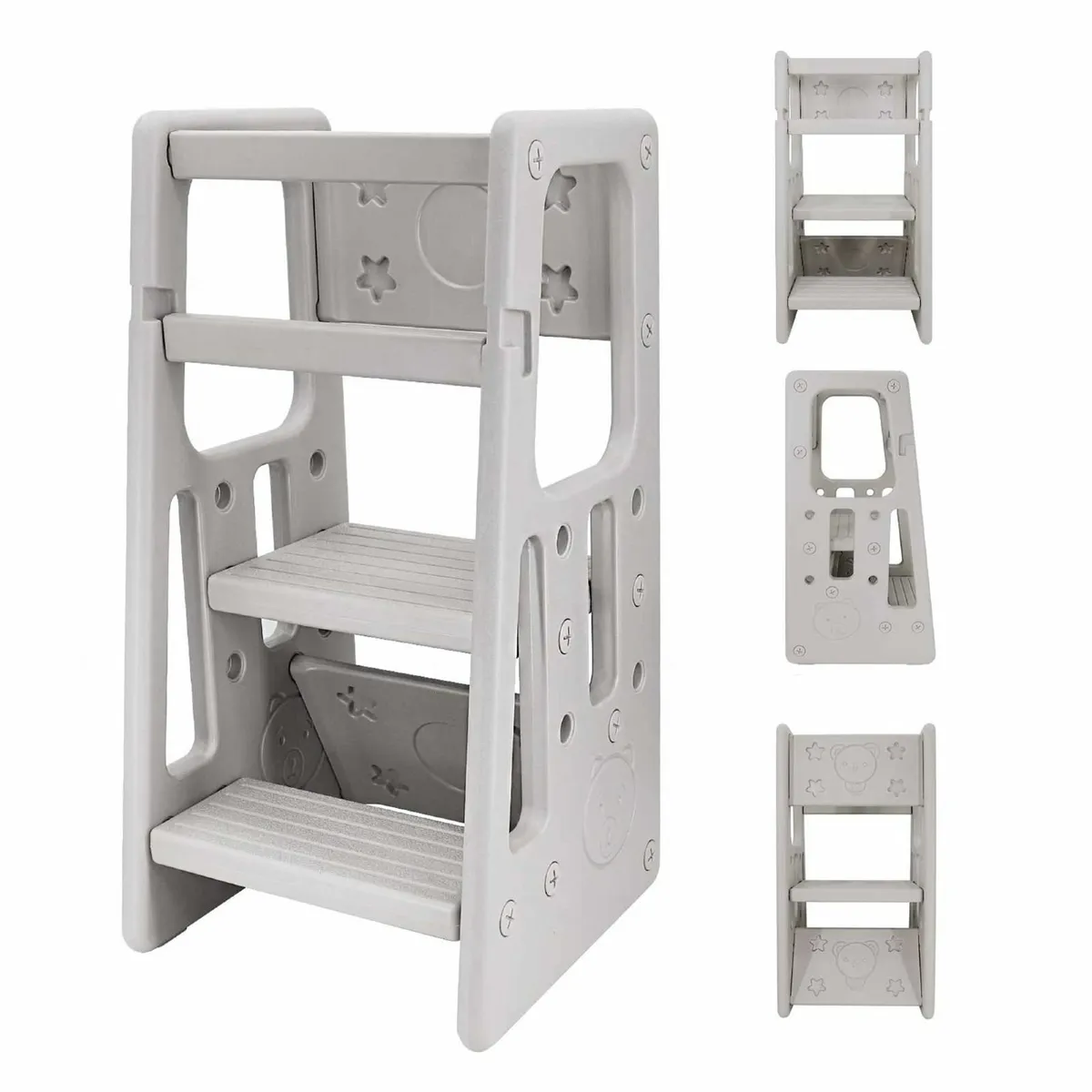 Kitchen Kids Step Stool with Adjustable Height - Image 1