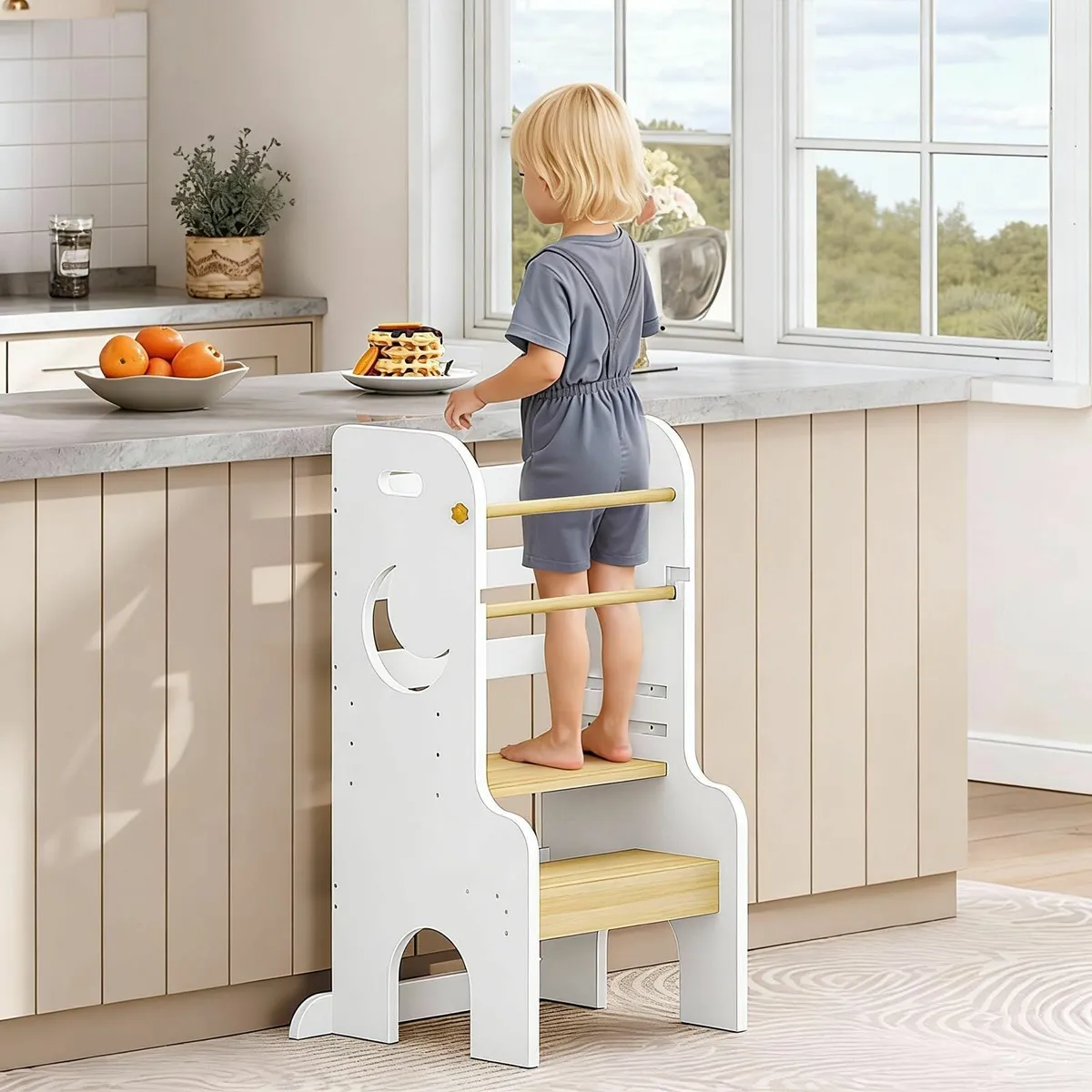 Toddler Standing Tower Adjustable Height Step - Image 1