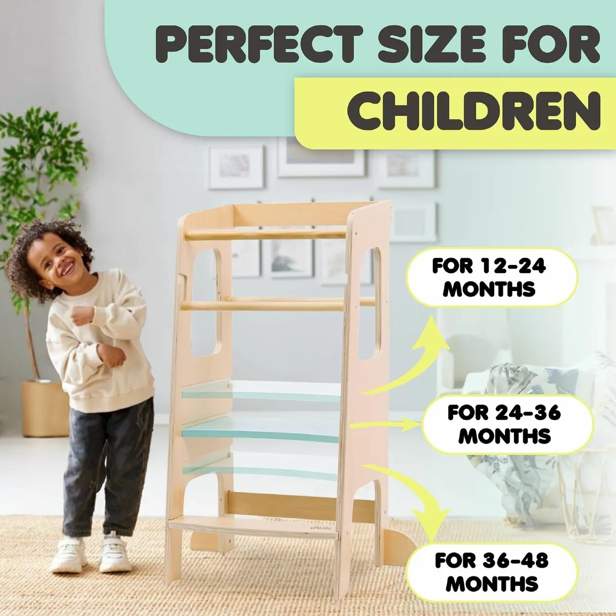Learning Tower Adjustable Height Kids Step Stool - Image 4
