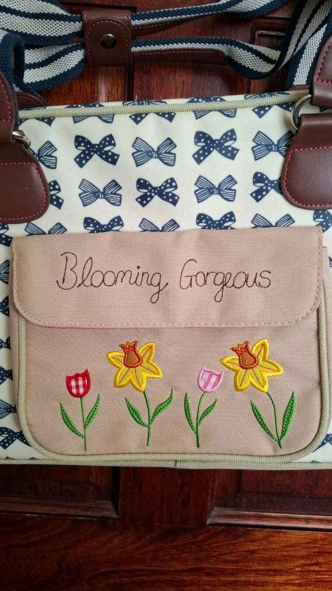 Pink Lining ‘Blooming Gorgeous’ Baby Bag - Image 2