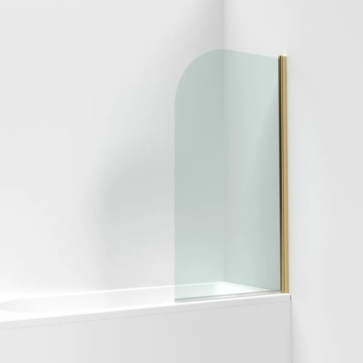 Brushed Brass Bath Screen Supply & Fit East Cork