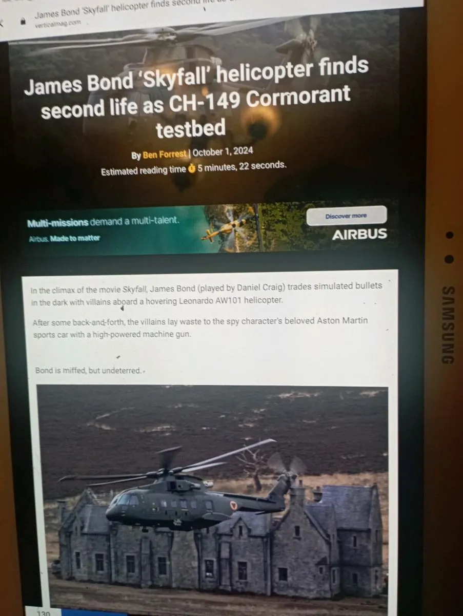 AGUSTA WESTLAND  AW 101  HELICOPTER 1-76 SCALE - Image 4