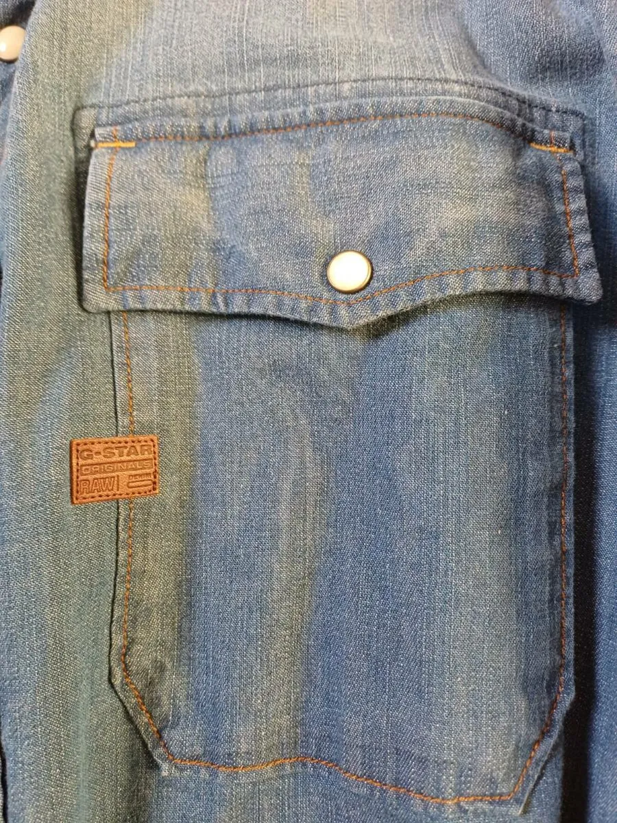 G Star Raw Denim Shirt xxl - Image 3