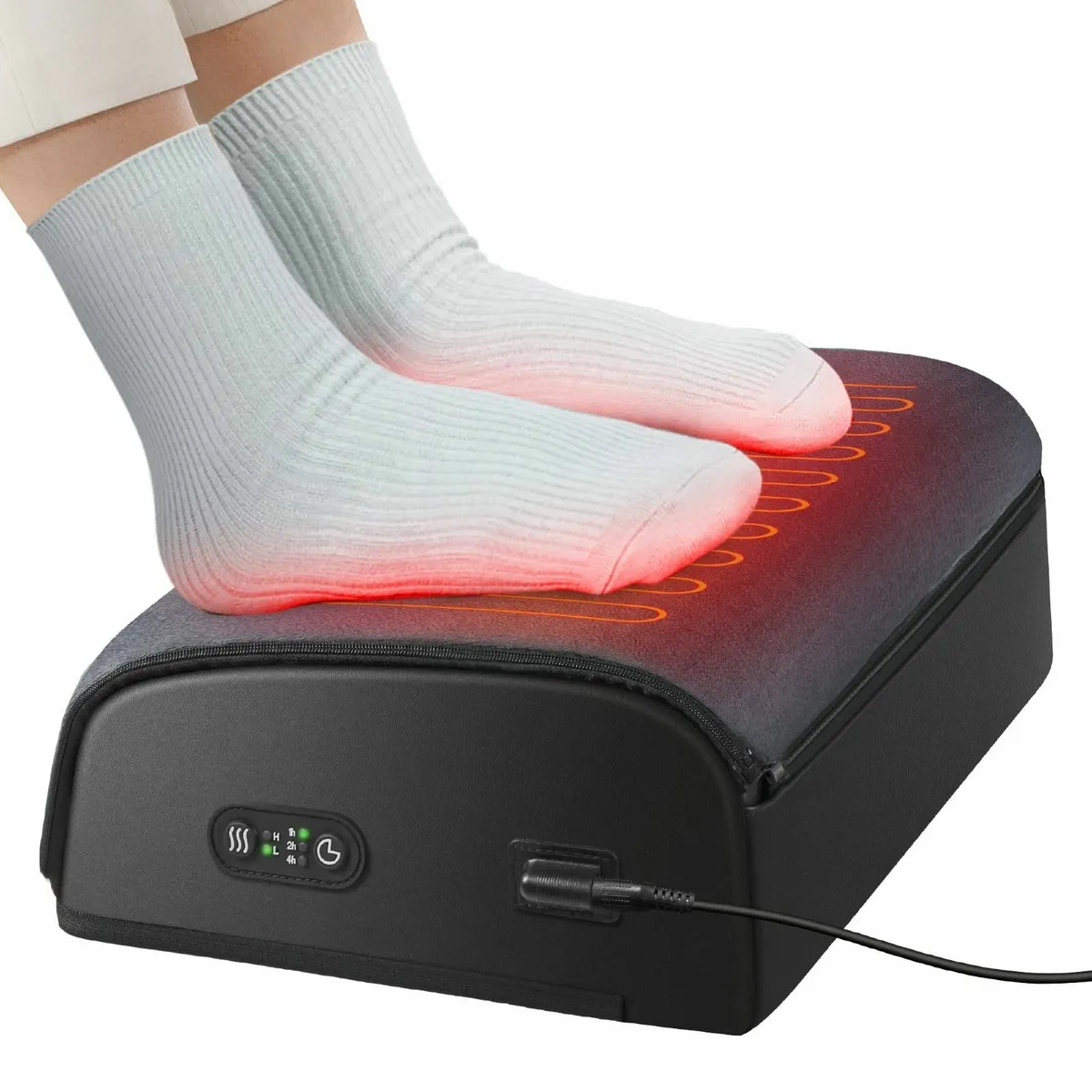 Foot Rest with Heat Under Desk Memory Foam - Image 1