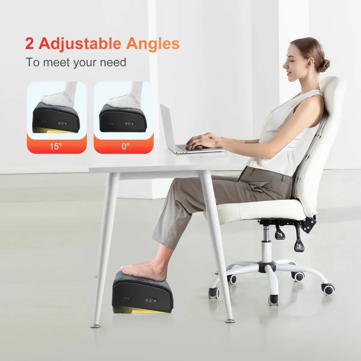 Foot Rest with Heat Under Desk Memory Foam - Image 3