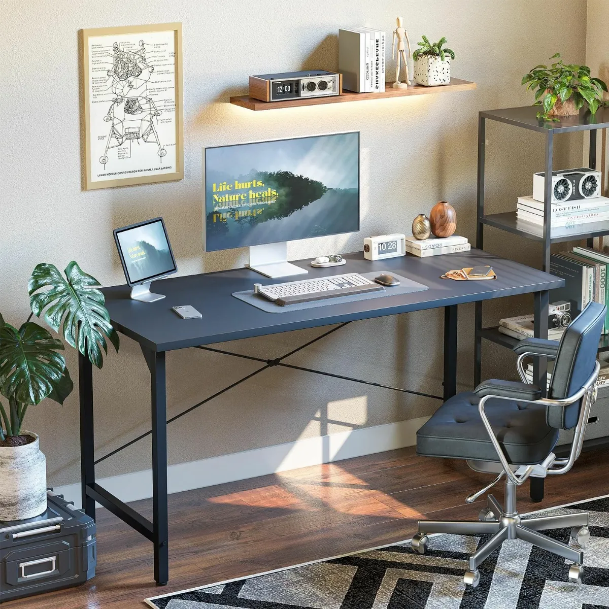 Desk 100 x 48 cm Small Computer Office Table for - Image 2