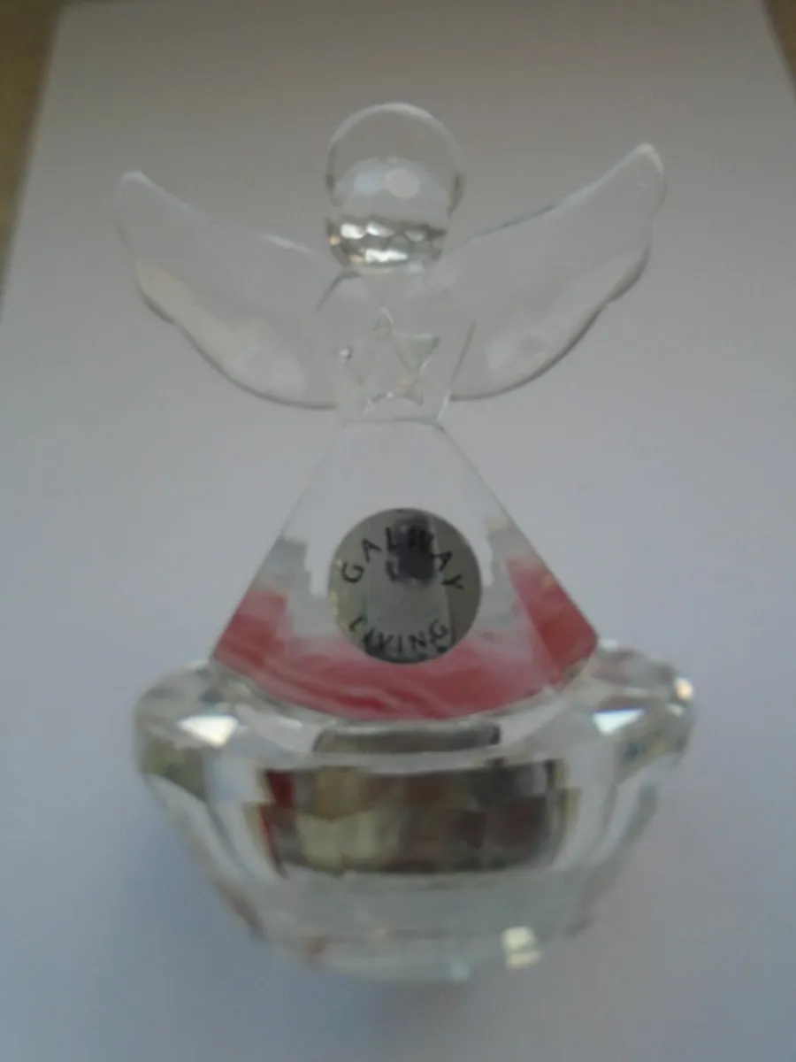 Galway Living angel tealight holder, Glass angel - Image 3