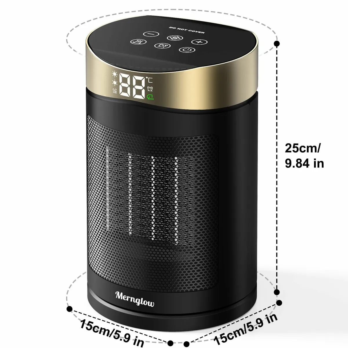 Electric Heater 1500W Portable PTC Ceramic Fan - Image 2