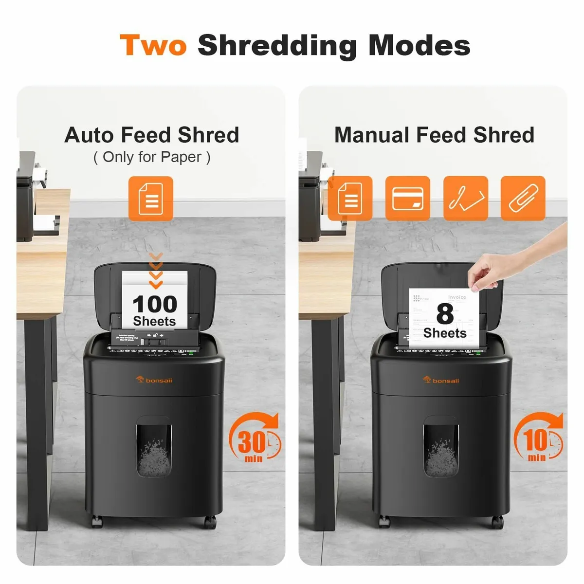 100-Sheet Auto Feed Paper Shredder Micro Cut - Image 2