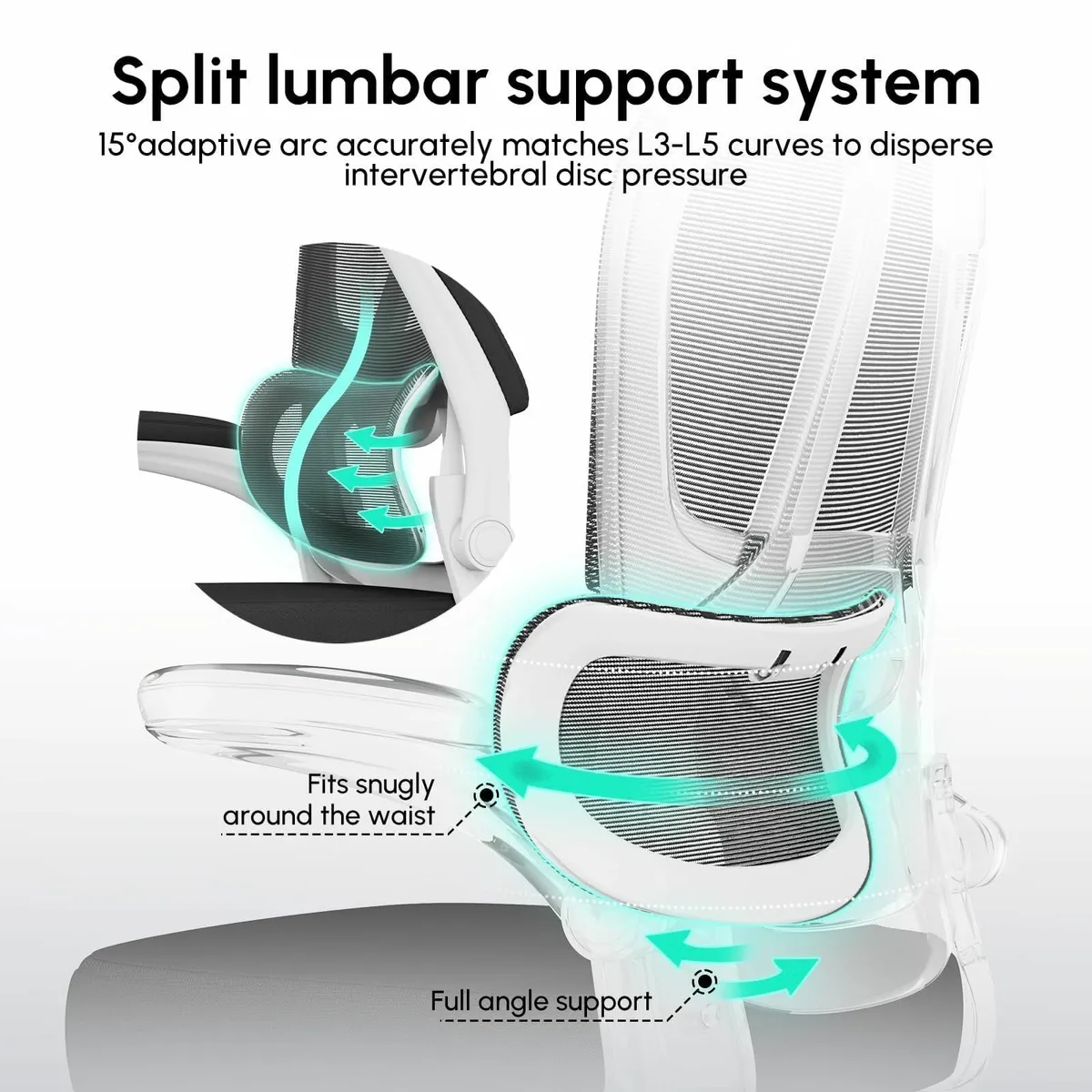 Desk Chair Ergonomic Office for Home Computer - Image 4