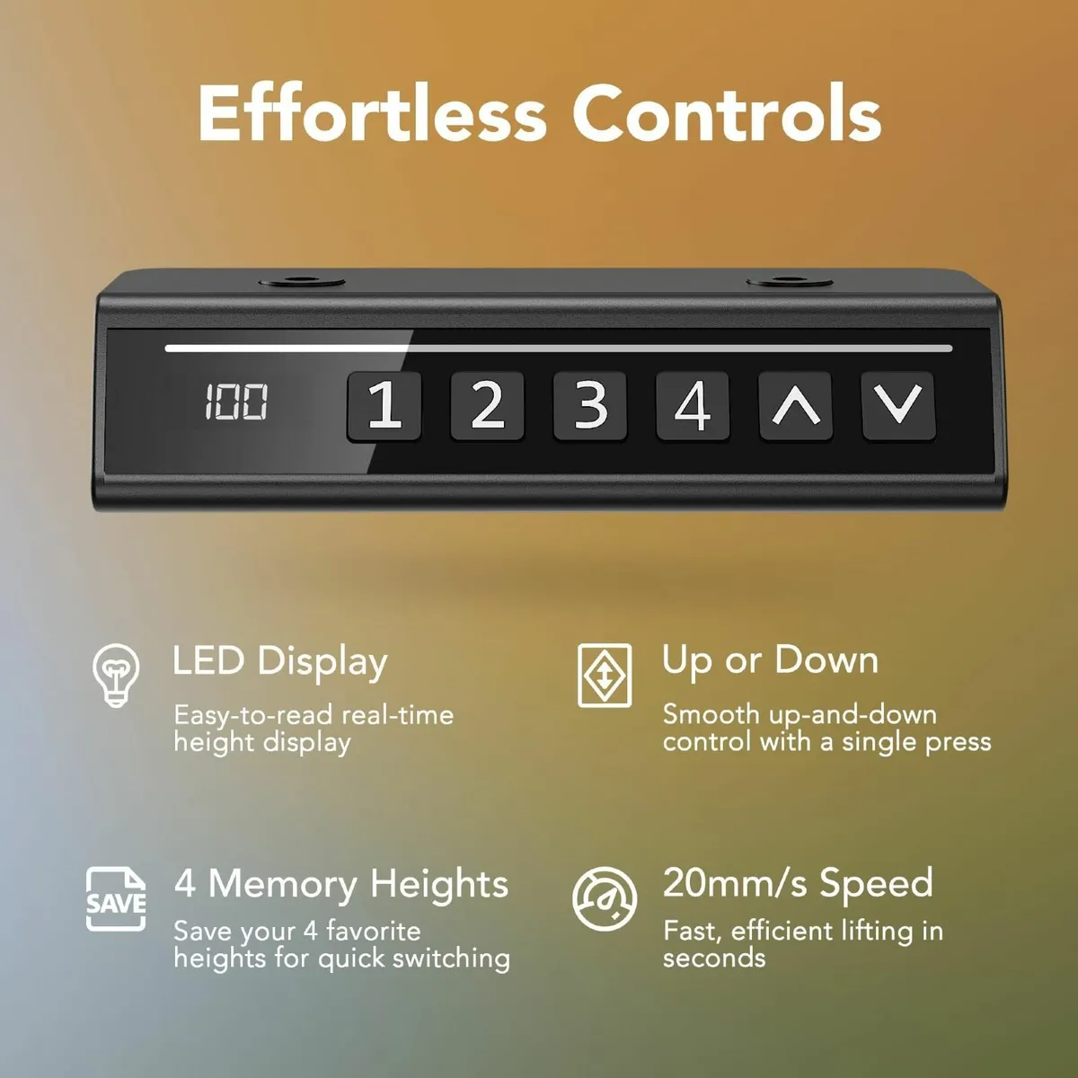 80 cm Electric Standing Desk Adjustable Height 4 - Image 4