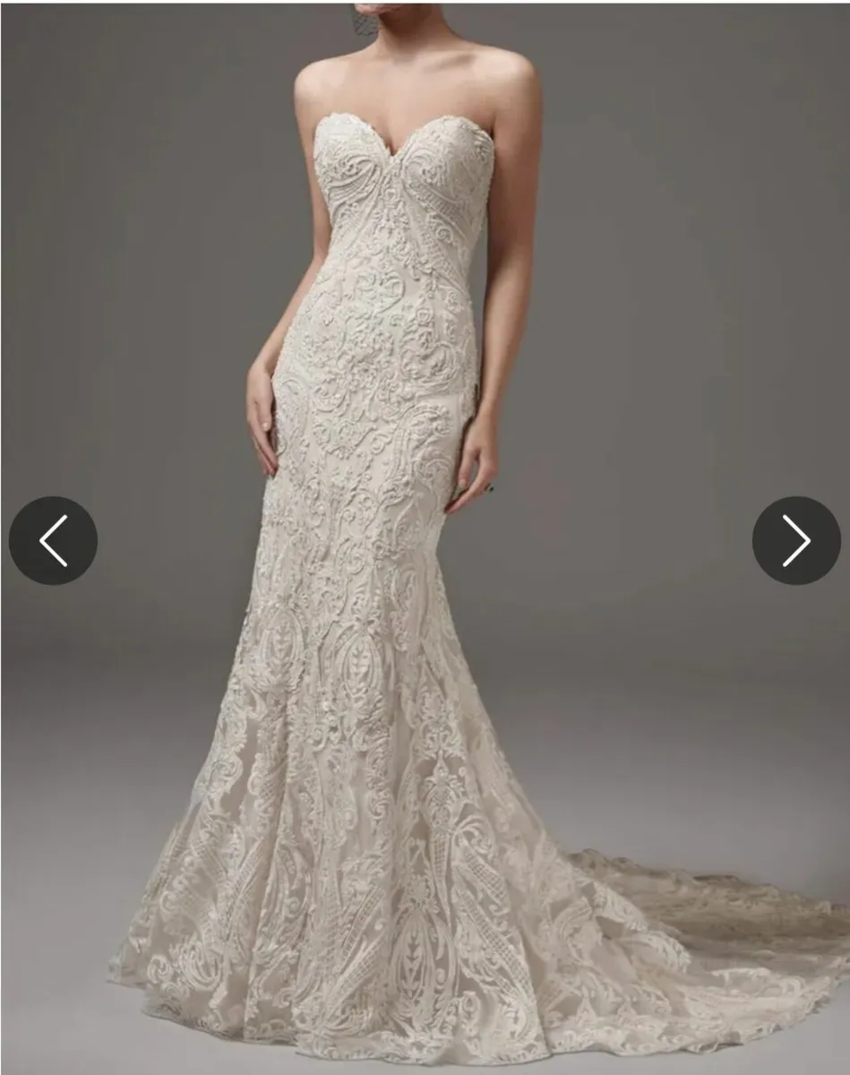Wedding (ivory) hadley dress by maggie sottero(12) - Image 3