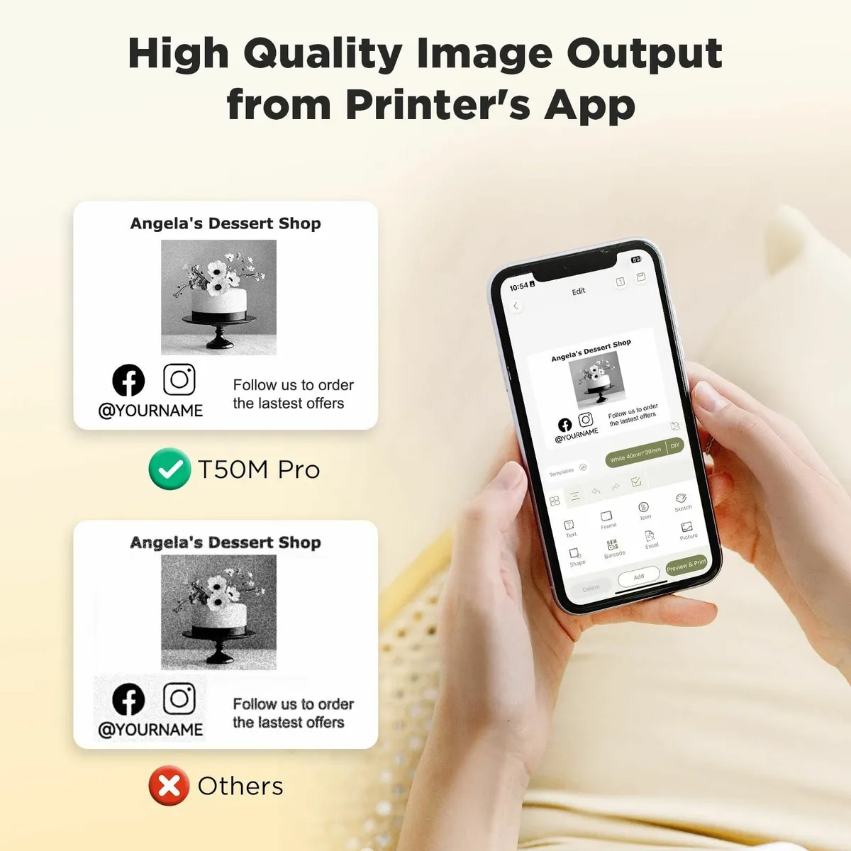 T50M Pro Bluetooth Label Maker Machine with 4 - Image 4