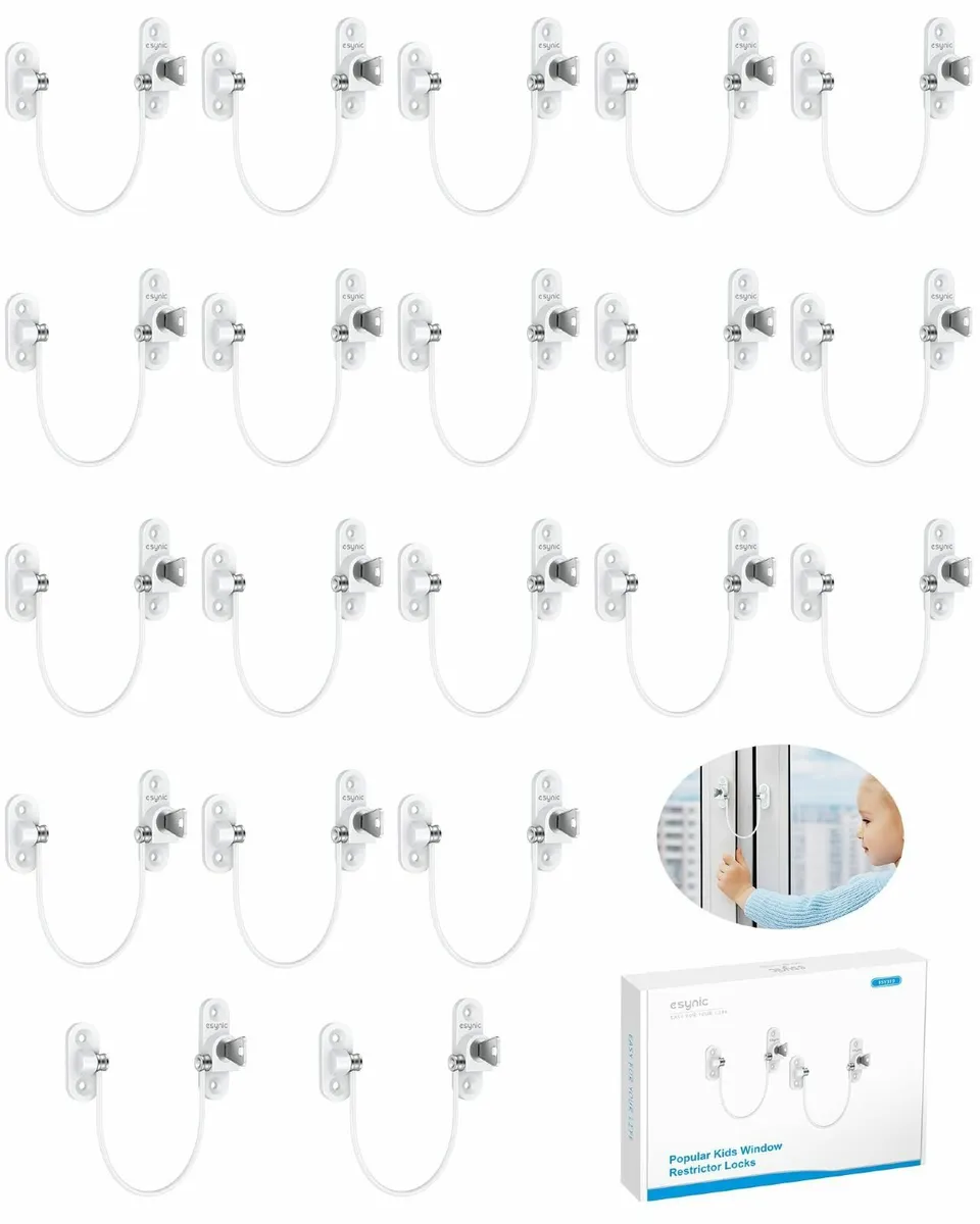 20 Pack Window Restrictors for UPVC Child Safety - Image 1