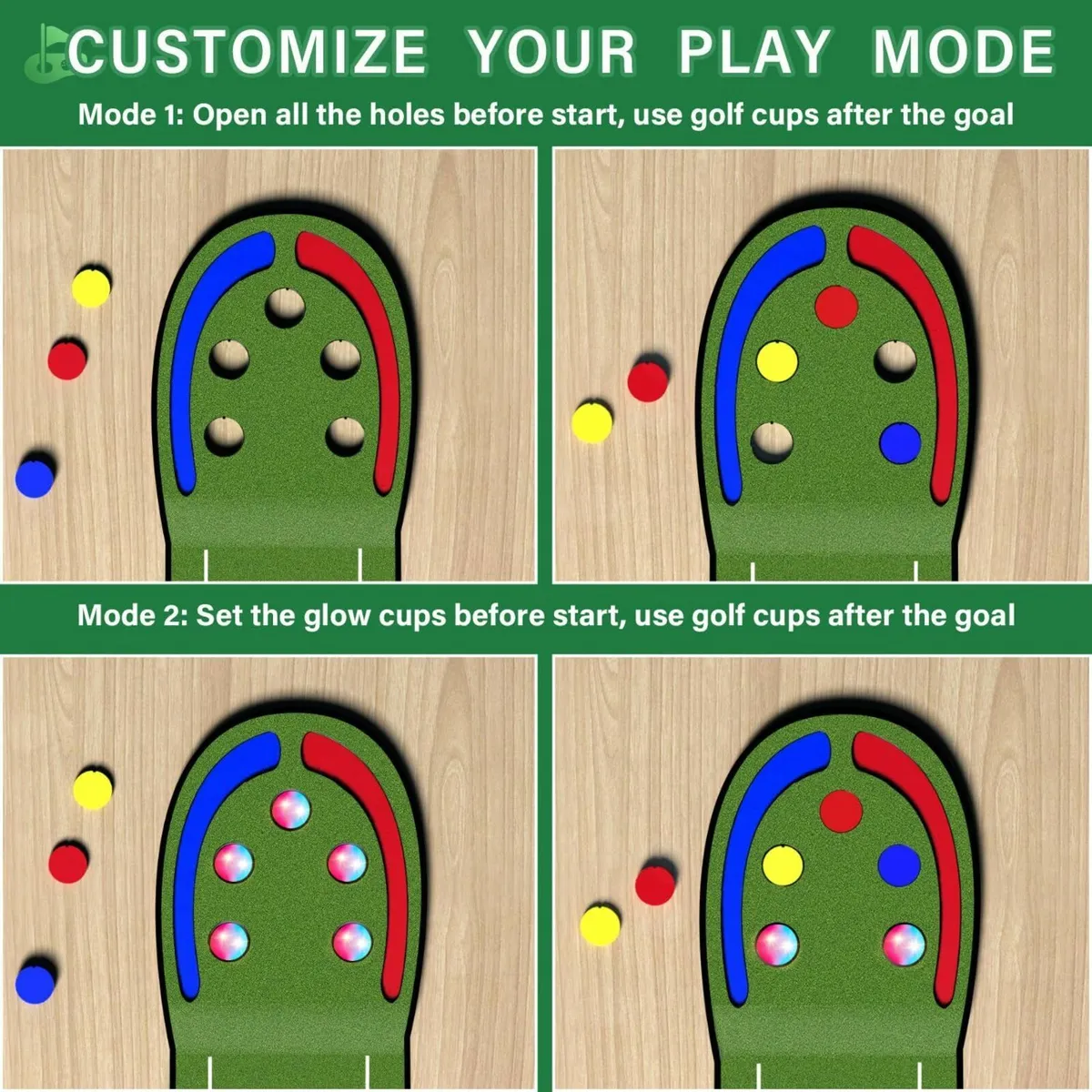 Upgraded Golf Putting Mat Indoor for kids - Game - Image 4