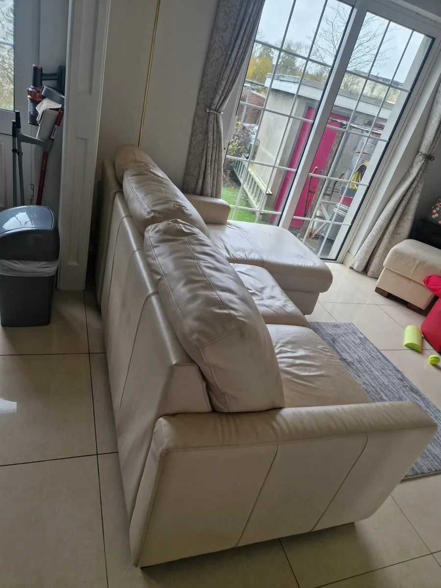 Couch and footstool - Image 3