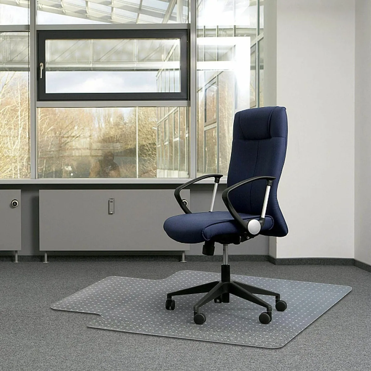Office Chair Mat for Carpets Transparent Thick - Image 1