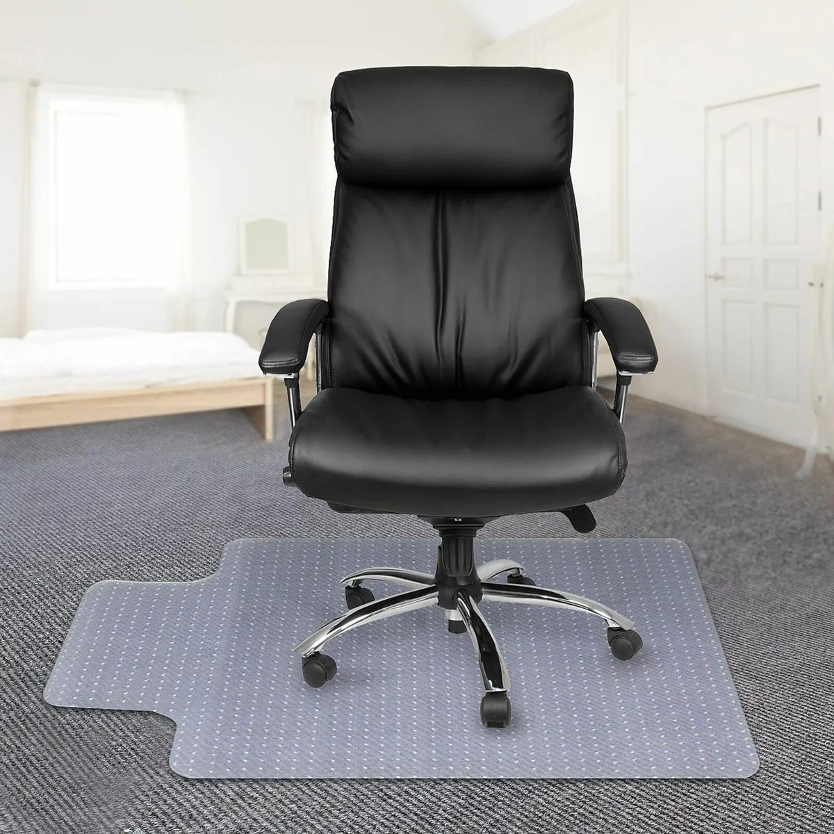 Office Chair Mat for Carpets Transparent Thick - Image 3