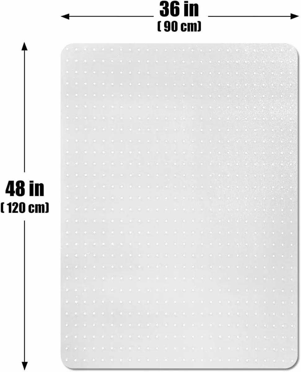 Office Chair Mat for Carpet Floors 120x90 cm - Image 2