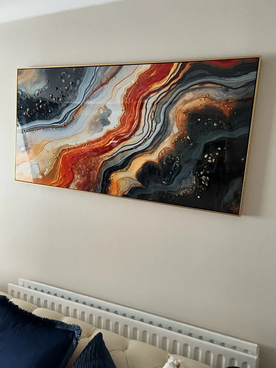 Curtains rug wall art cushions - Image 3