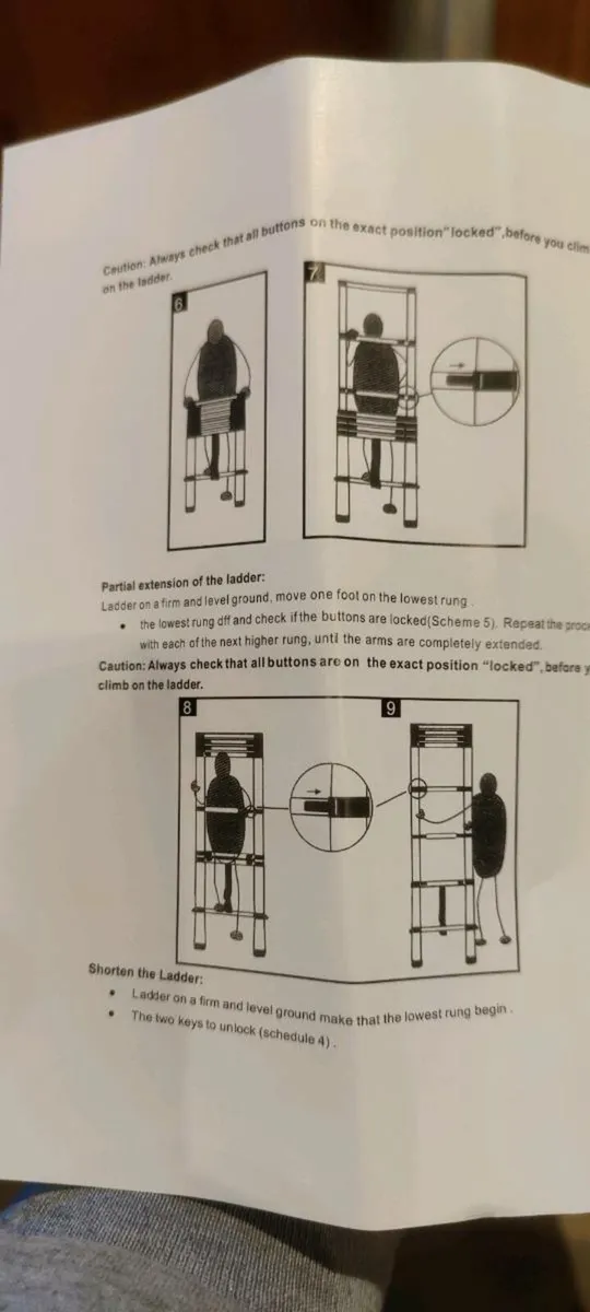 Telescopic Aluminium Ladder 5m - Image 4