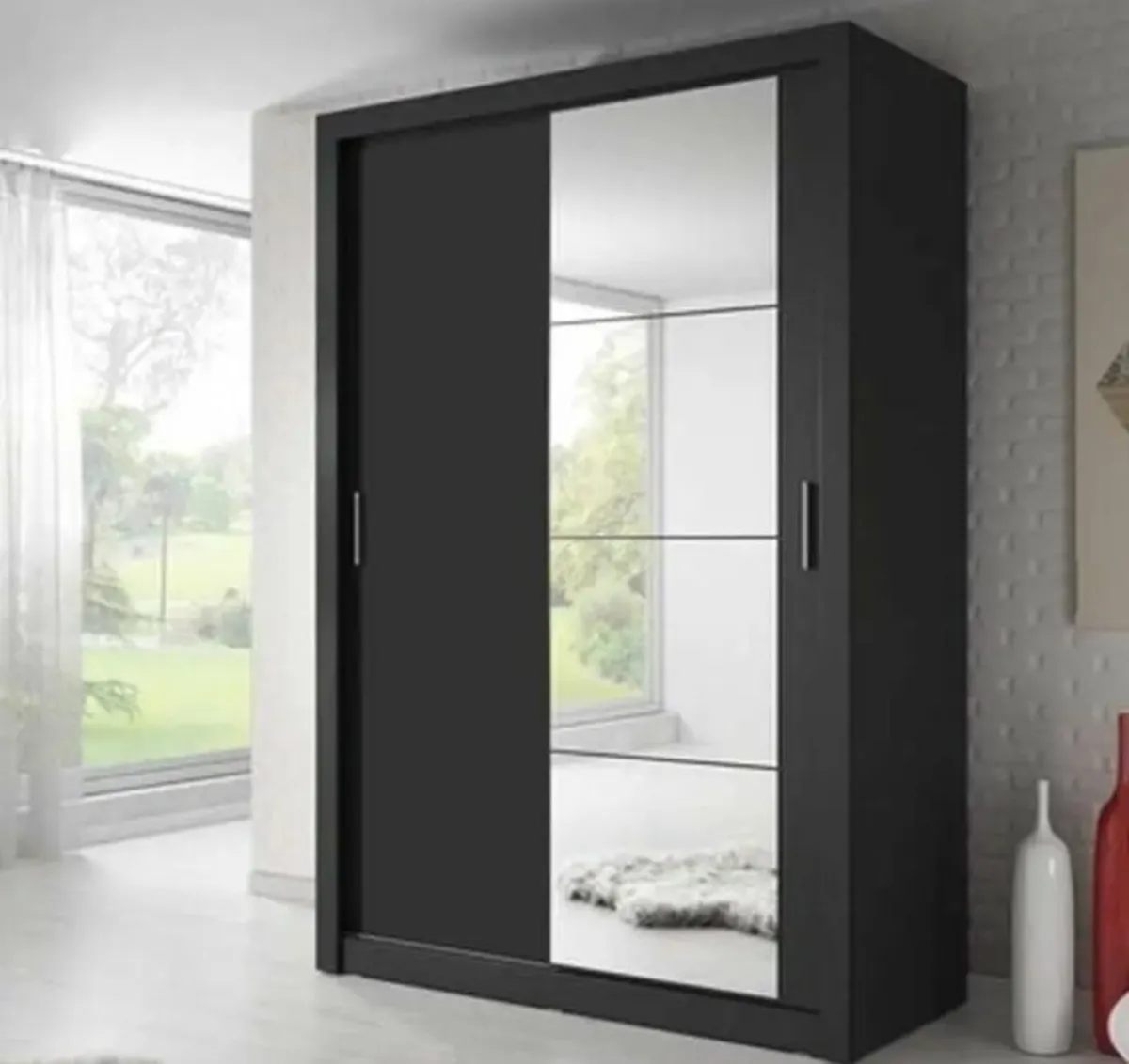 Denmark Sliderobe 1.5m Black free delivery - Image 1