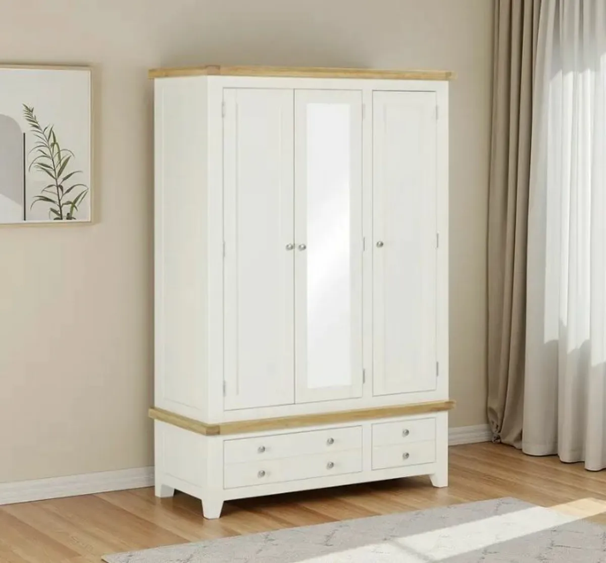 The Alpha Sliderobe 2.5m – Oak Artisan is a sleek, - Image 1