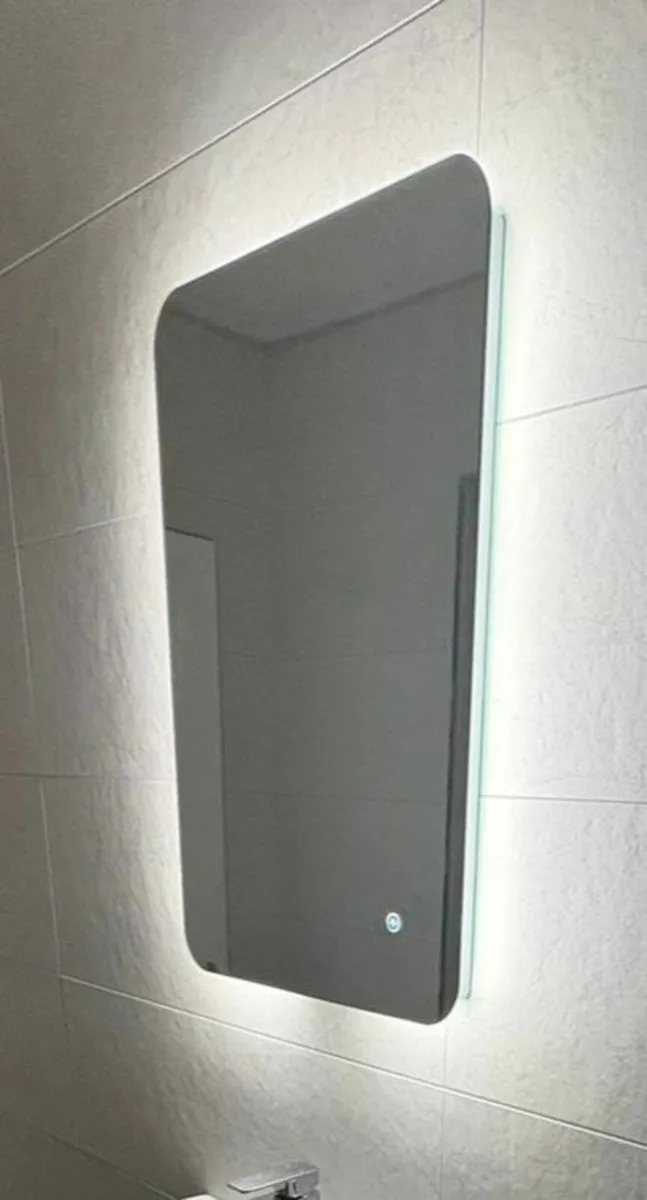 Battery LED Bathroom Mirror Supply & Fit - Image 2