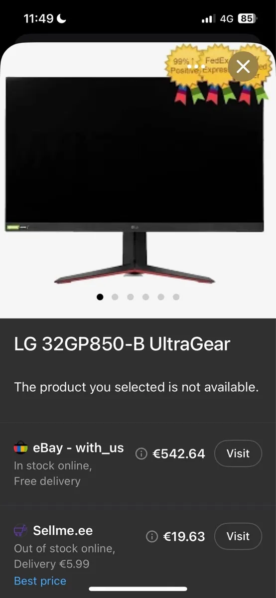LG ultragear 32” - Image 4