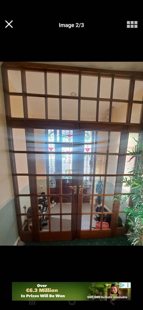 Hall entrance double doors - Image 2