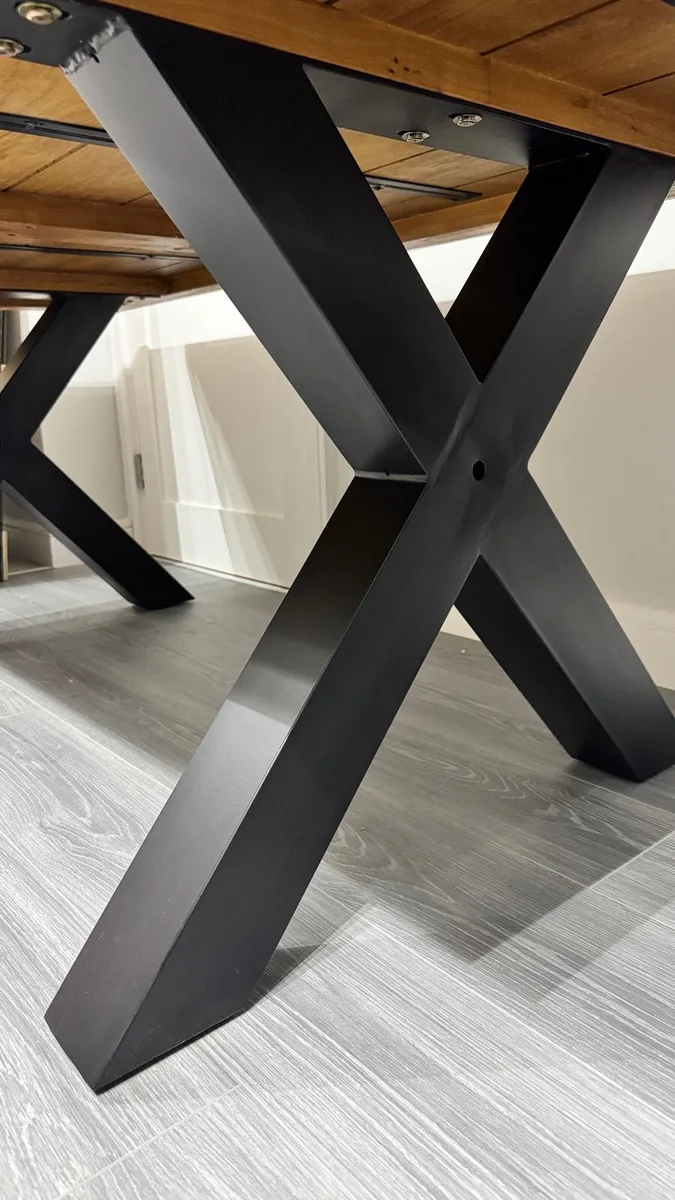 EZ Living 200cm Oak Dining Table, Ex Display - Image 4