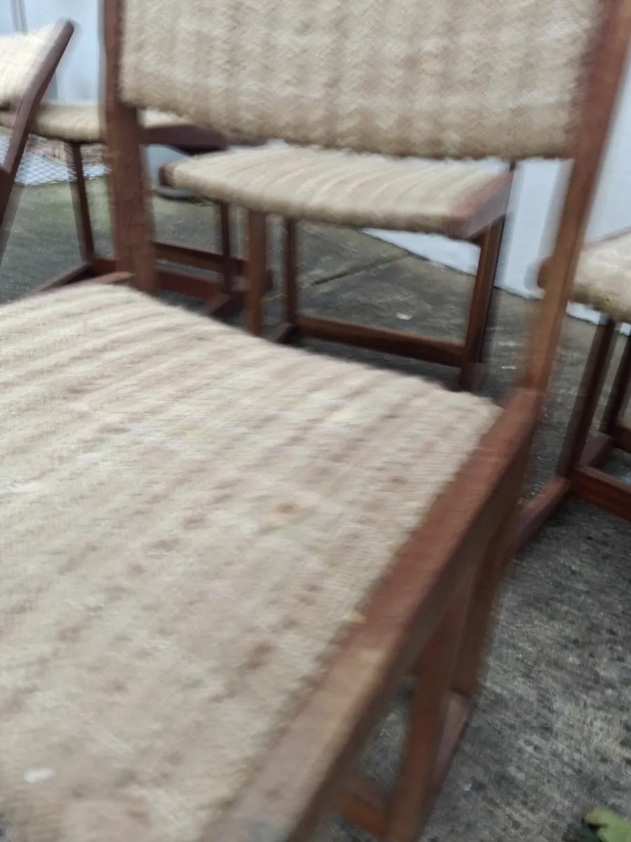 Danish mid centuary dining chairs - Image 1