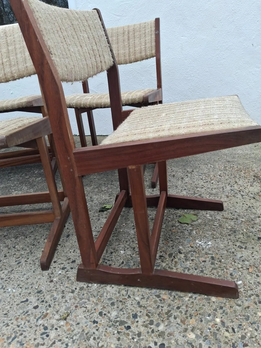 Danish mid centuary dining chairs - Image 2