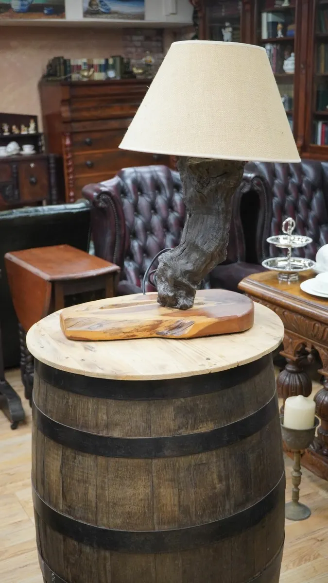 Bog Oak "Sentinel" Table Lamp - Image 1